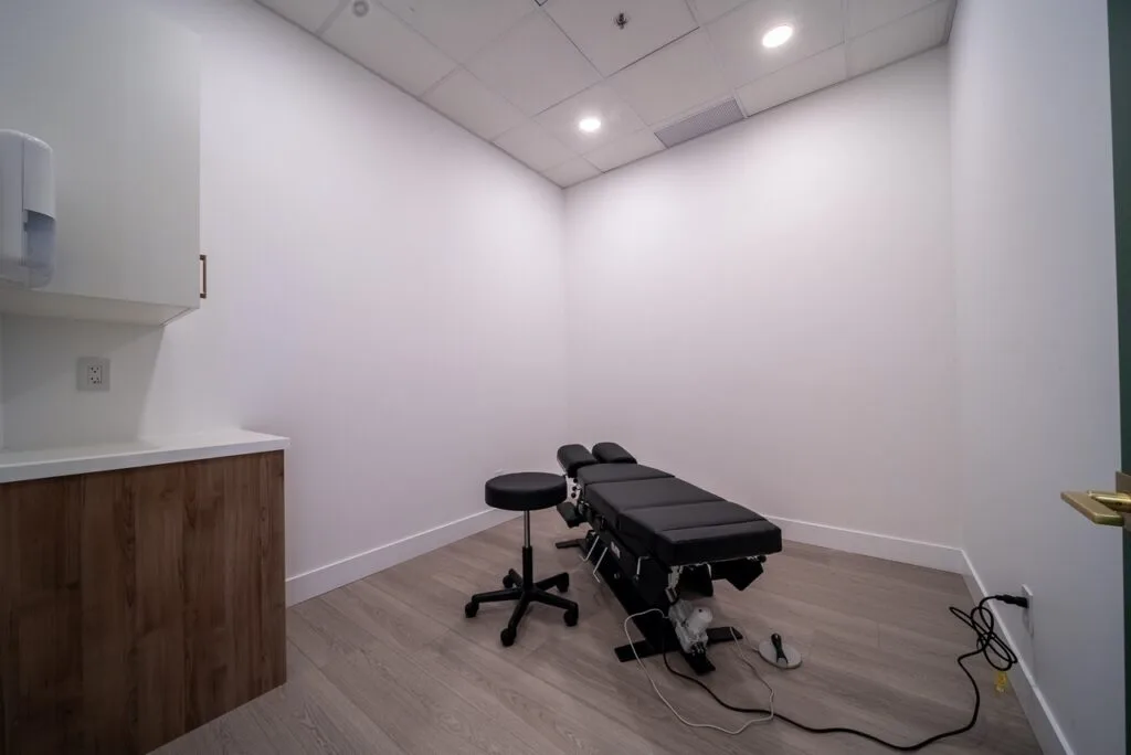 Treatment room at Realign Chiro Physio & Rehab in Langley