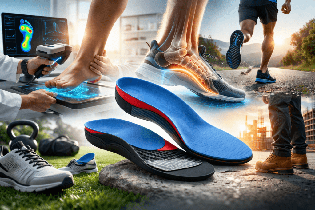 Custom orthotics Langley biomechanical assessment and foot orthotics fitting