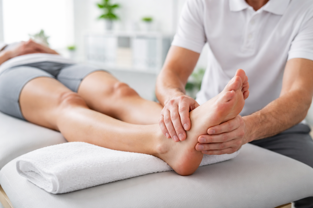 Foot and ankle pain treatment in Langley physiotherapy chiropractic massage and orthotics