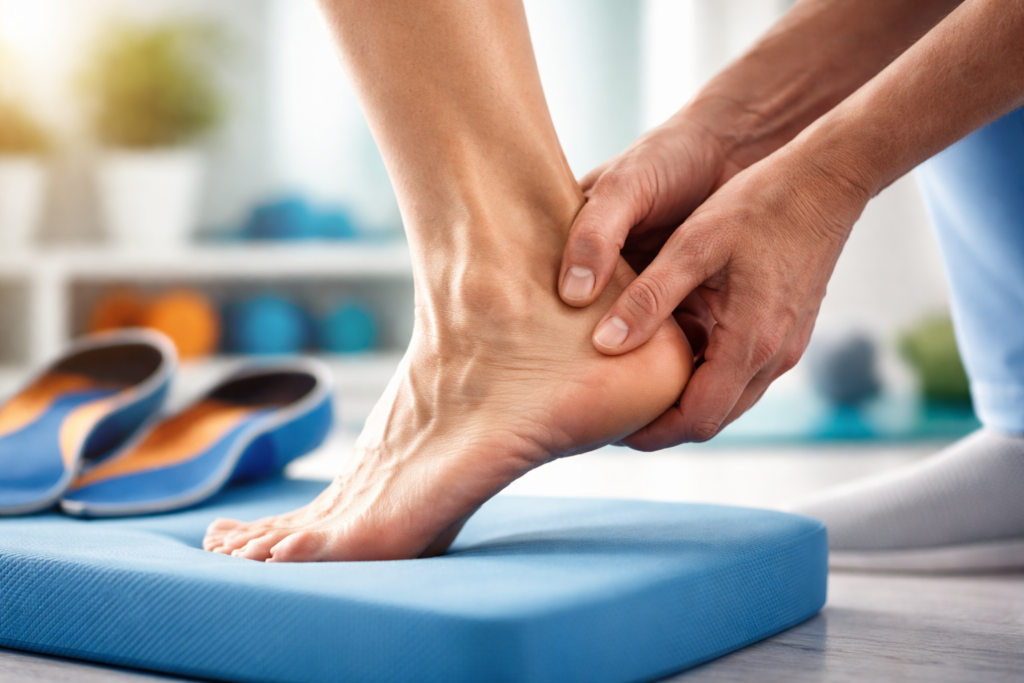 High arches foot pain treatment Langley custom orthotics physiotherapy