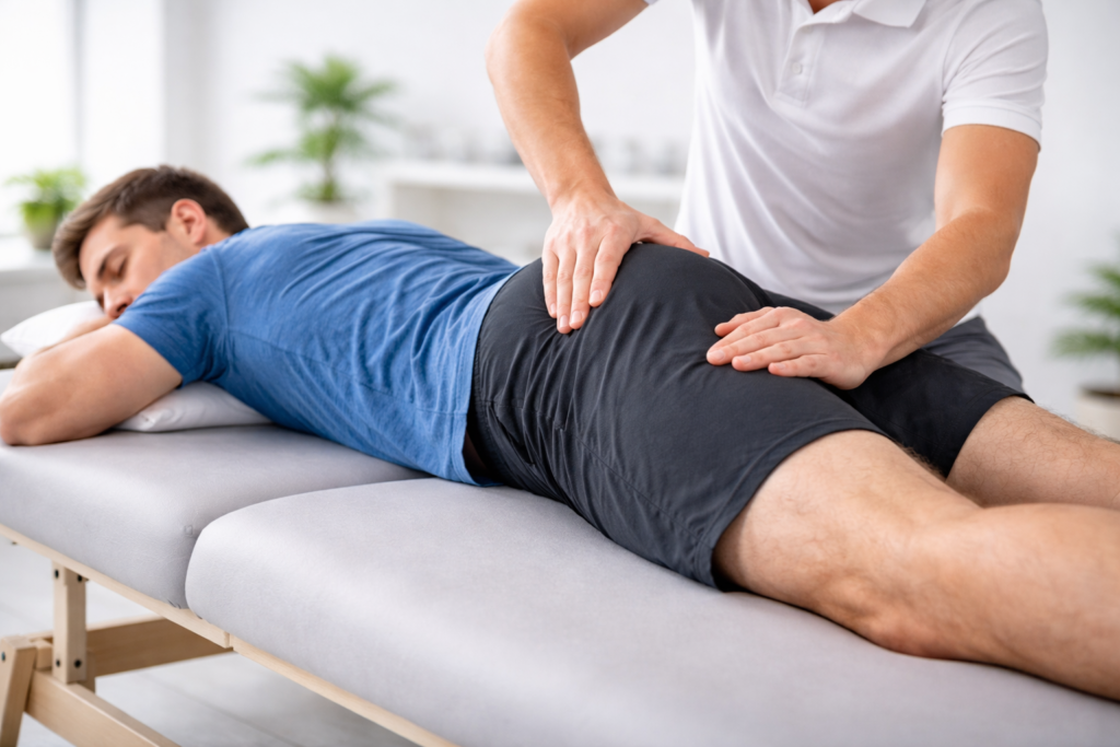Hip bursitis treatment in Langley physiotherapy chiropractic massage therapy