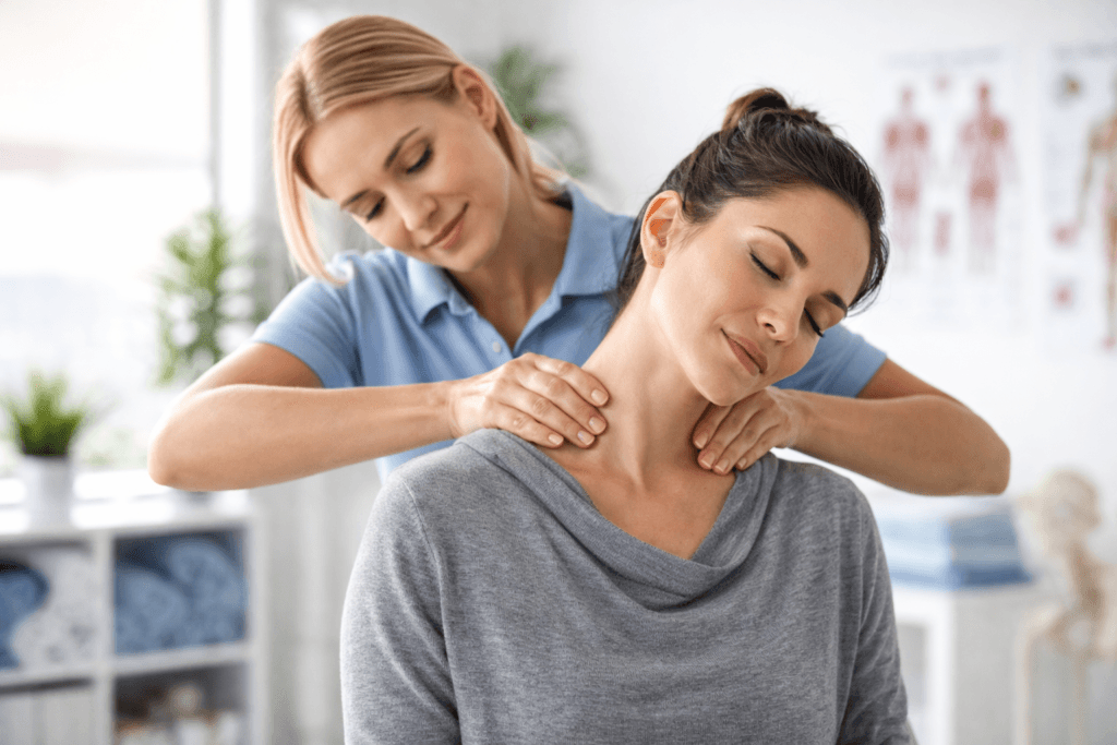 Neck and shoulder pain treatment in Langley with physiotherapy and massage therapy