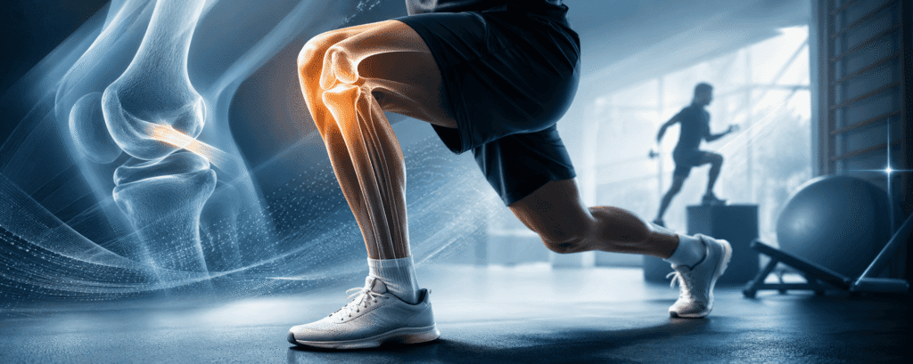 ACL rehabilitation in Langley with physiotherapist guiding knee strengthening exercises