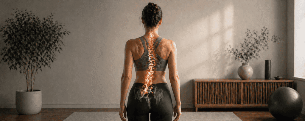 Patient receiving scoliosis treatment and spinal rehabilitation in Langley clinic