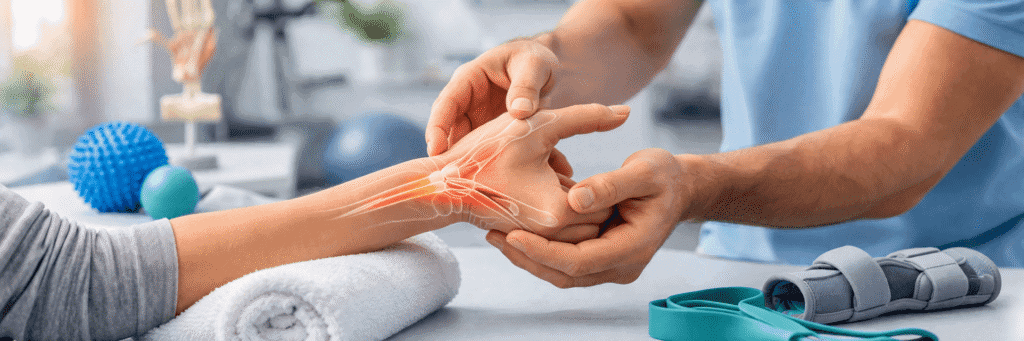 Thumb pain and De Quervain’s treatment in Langley with hands-on therapy for wrist pain near the thumb