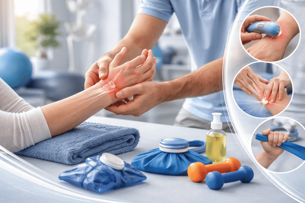 Wrist and hand pain treatment in Langley with hands-on physiotherapy for wrist pain and hand injuries