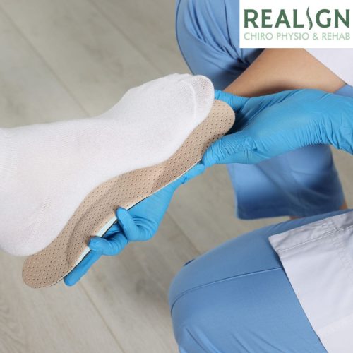 custom orthotics assessment at Realign
